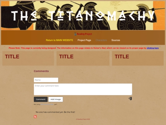 SpecialReadingProjects/Homer/EpicCycle/01TheogonyAndTitanomachy/TheTitanomachy screenshot