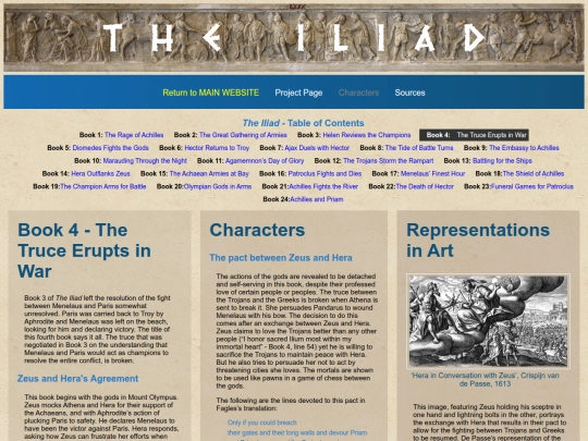 SpecialReadingProjects/Homer/TheIliad/Summary/IliadSummary04 screenshot