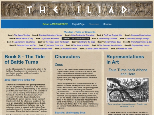 SpecialReadingProjects/Homer/TheIliad/Summary/IliadSummary08 screenshot