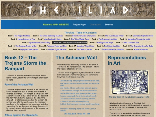 SpecialReadingProjects/Homer/TheIliad/Summary/IliadSummary12 screenshot