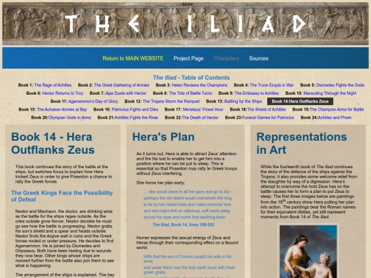 SpecialReadingProjects/Homer/TheIliad/Summary/IliadSummary14 screenshot