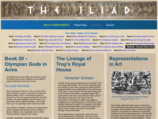 SpecialReadingProjects/Homer/TheIliad/Summary/IliadSummary20 screenshot