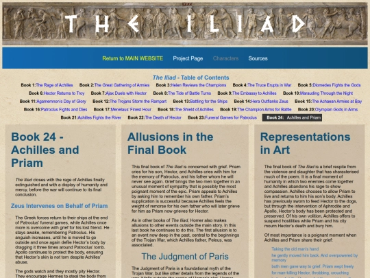 SpecialReadingProjects/Homer/TheIliad/Summary/IliadSummary24 screenshot