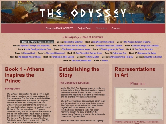 SpecialReadingProjects/Homer/TheOdyssey/Summary/01 screenshot