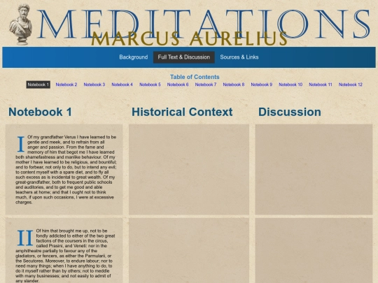 SpecialReadingProjects/MarcusAurelius/Discussion/Meditations-Discussion01 screenshot
