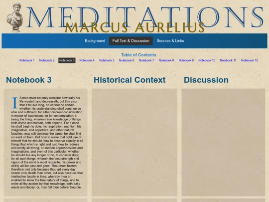 SpecialReadingProjects/MarcusAurelius/Discussion/Meditations-Discussion03 screenshot