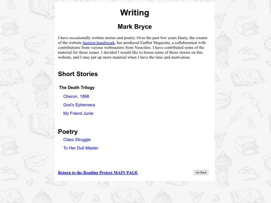 Writing screenshot