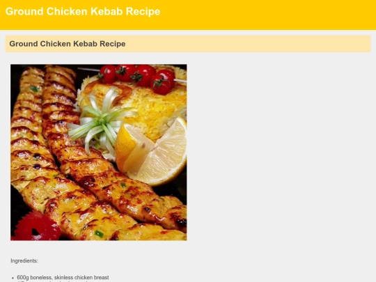 GroundChickenKebab screenshot