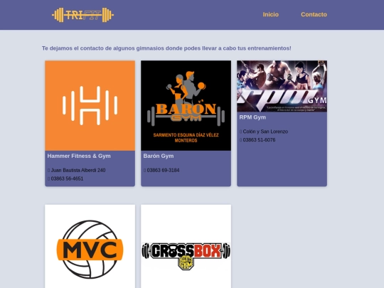 gimnasios screenshot
