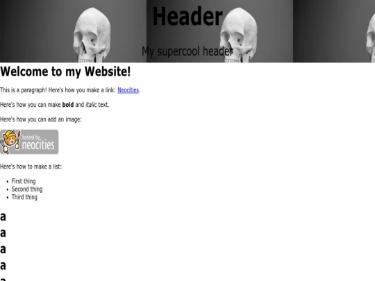 index screenshot