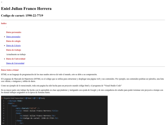 index screenshot