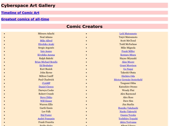 comics/creators screenshot