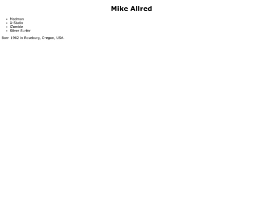 comics/creators/allred screenshot