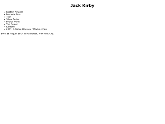 comics/creators/kirby screenshot