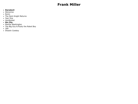 comics/creators/miller screenshot