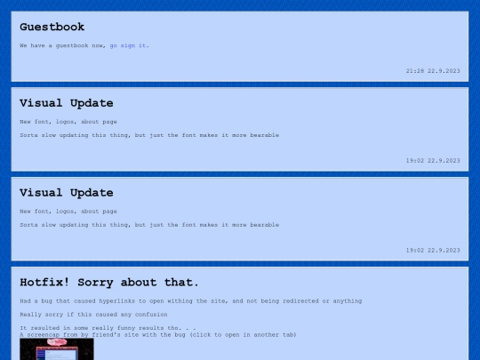 pages/blog screenshot