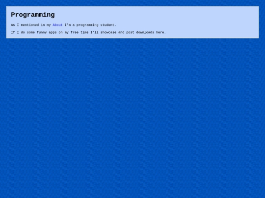 pages/programming screenshot