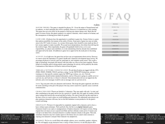 rulesfaq screenshot
