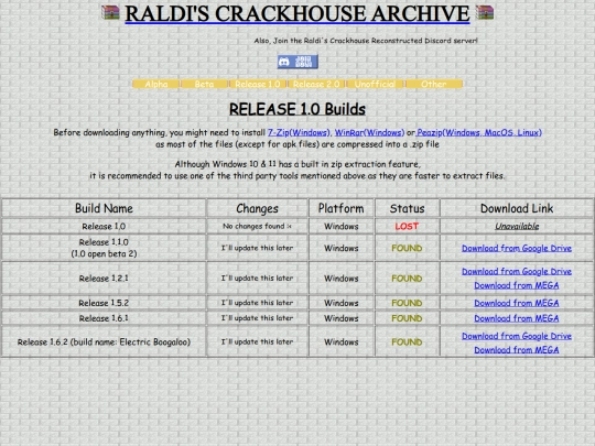 Release 1.0 screenshot