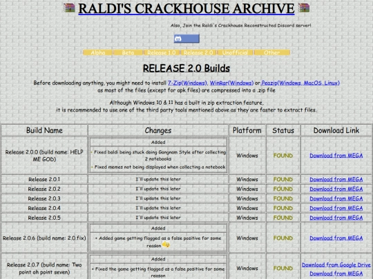 Release 2.0 screenshot