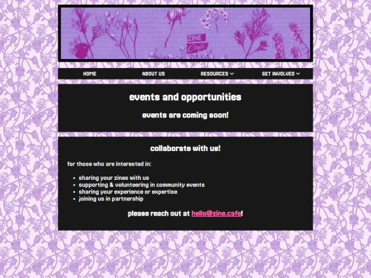 events-opportunities screenshot