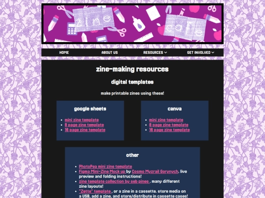 zine-making-resources screenshot