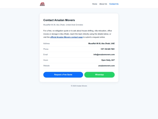 contact-us screenshot