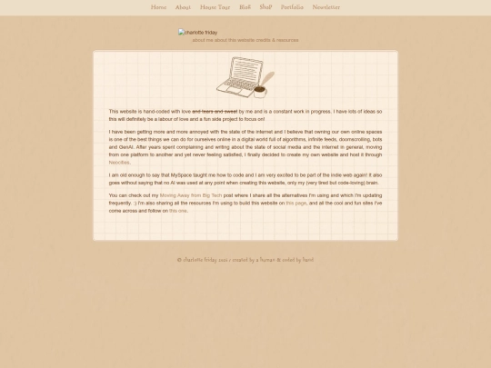 about-website screenshot