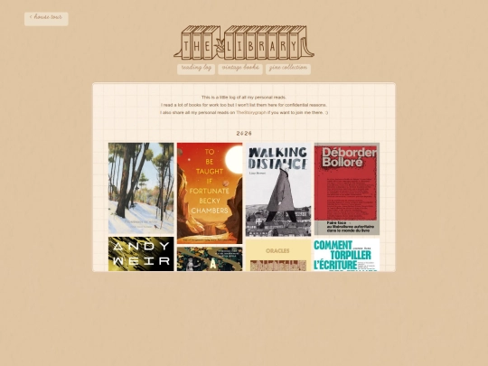 library screenshot