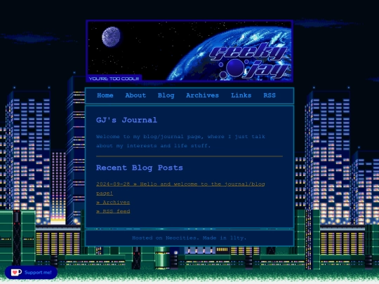 blog screenshot
