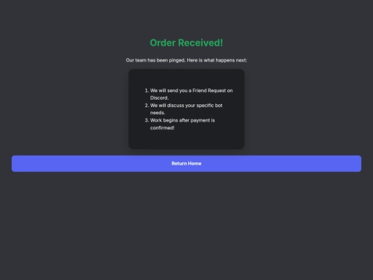 success screenshot