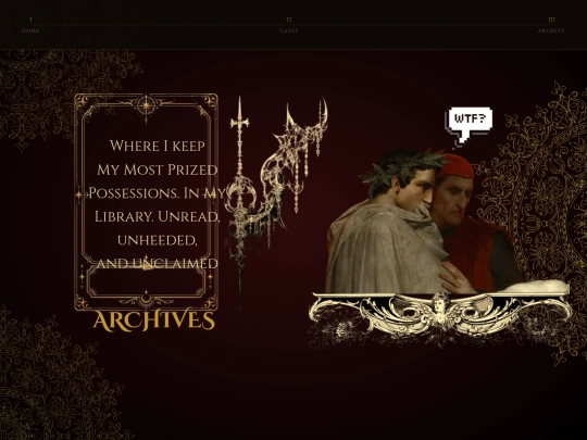 Archives screenshot