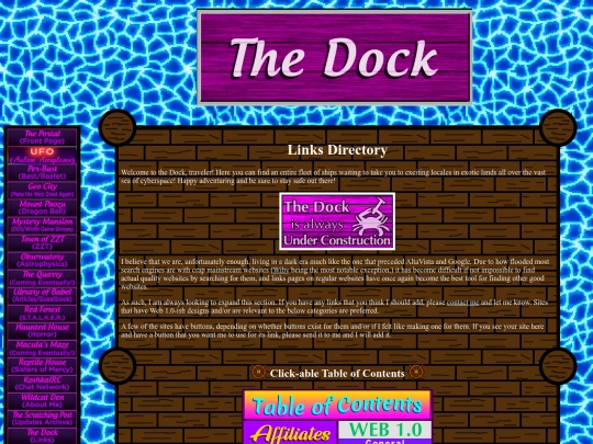 links screenshot