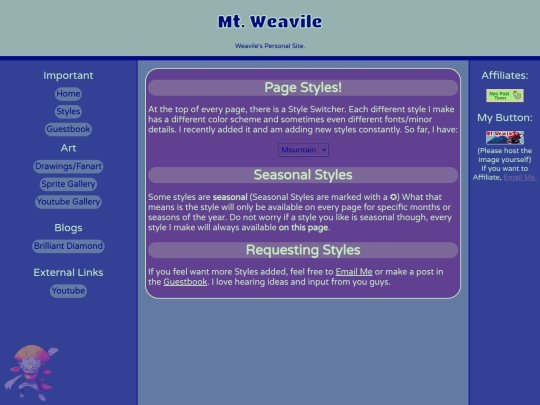 styles screenshot