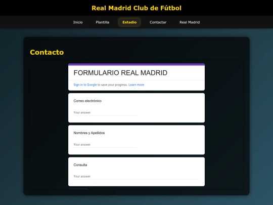 Contacto screenshot
