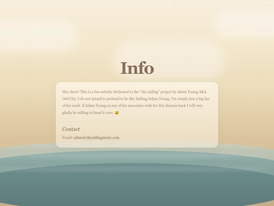 info screenshot