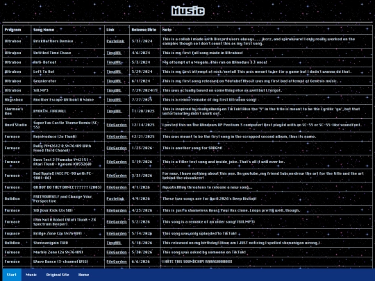 music screenshot