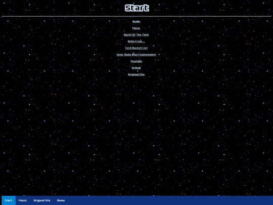 start screenshot