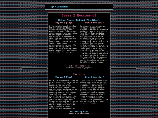 Media Reccomendations/game_reccomendations screenshot