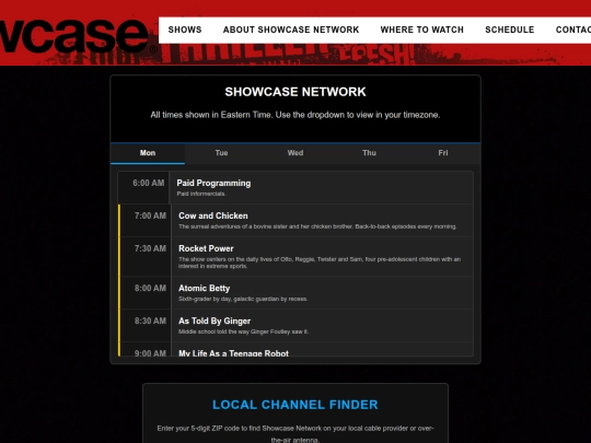 schedule screenshot
