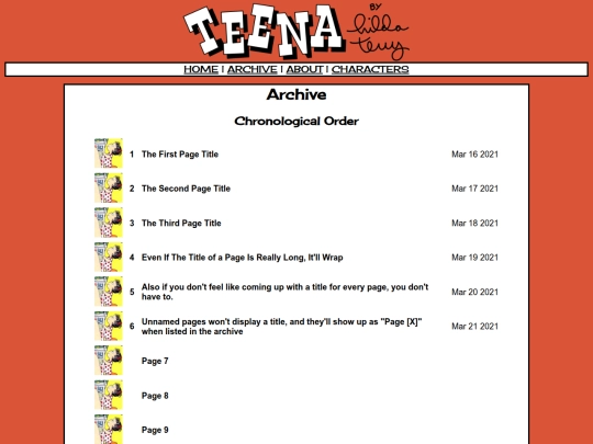 archive screenshot