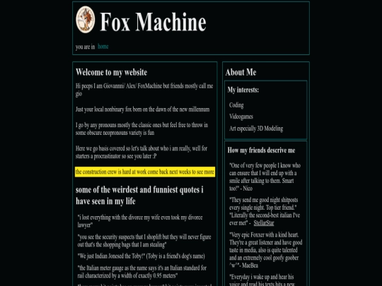 index screenshot