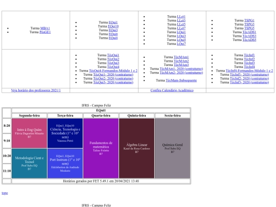 flz/turmas screenshot