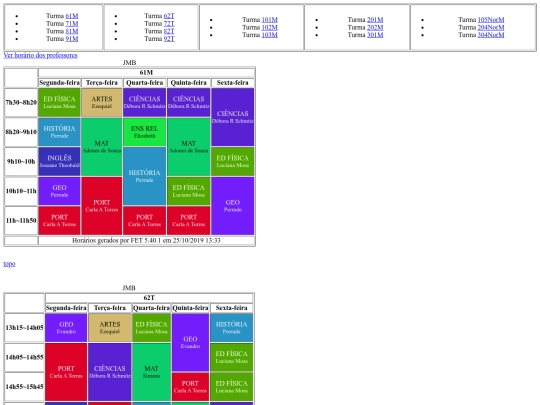 jmb/turmas screenshot