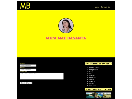 contact us screenshot