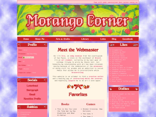 pages/aboutme screenshot