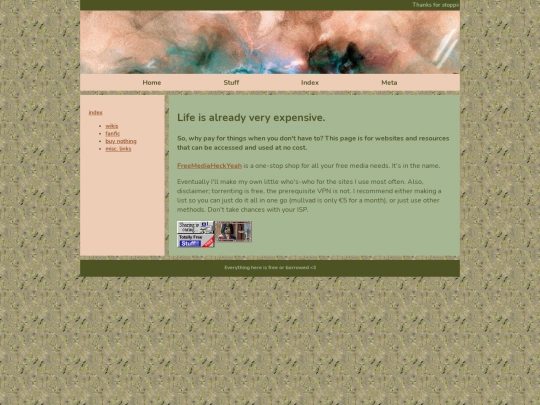 index/freebies screenshot