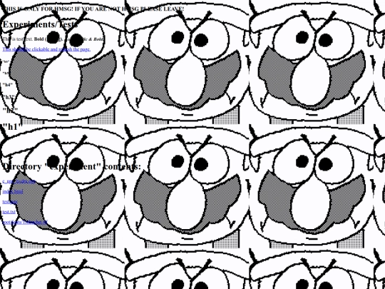 experiment screenshot