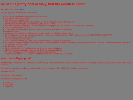 homestar/canonmouth screenshot