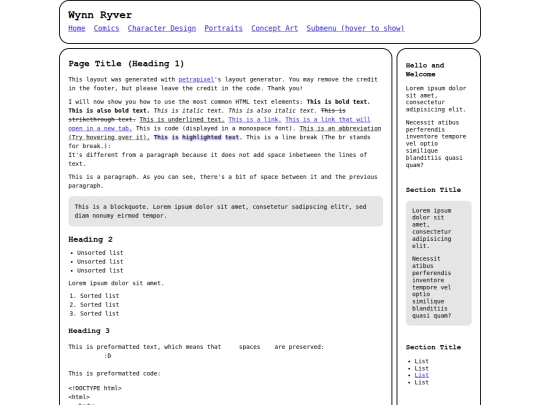 index screenshot